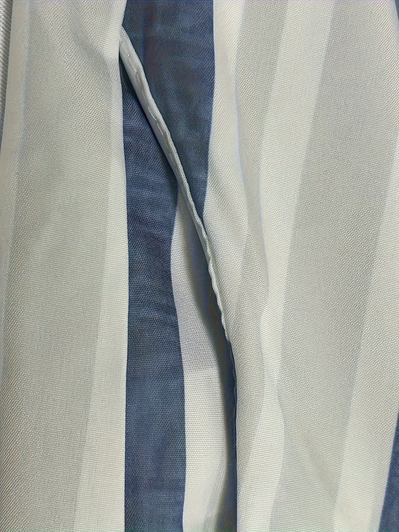  Striped Print Side Trousers With Pockets
