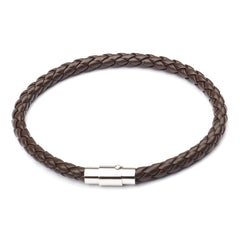 European Magnetic Men's Leather Rope Bracelet