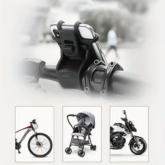 360 Rotation Bike Phone Holder Secure Silicone Grip Fits All Phones