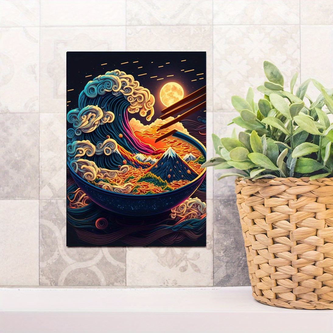 Colorful Ramen Wall Sticker for Kids Room
