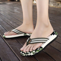 Men's Camo Non Slip Flip Flops Quick Dry Thong Sandals
