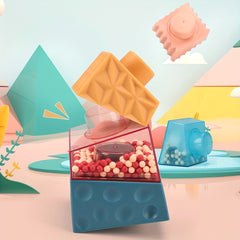 Montessori Baby Sucker Cup Toy Building Block for 1-3 Years Old