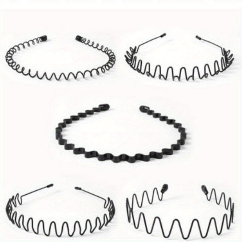 Iron Wave Headband Men's Women's Invisible Sports Hairpin Hair Accessories