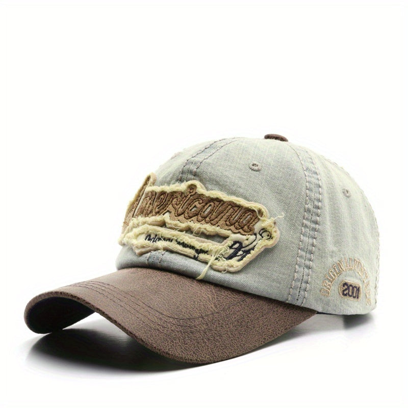 Japanese Retro Denim Peaked Cap Sun Protection Baseball