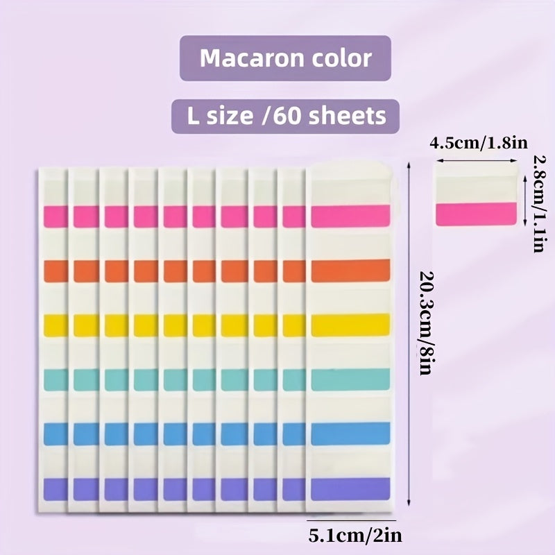 Colorful Index Label Stickers - Writable Classification Adhesive