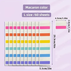 Colorful Index Label Stickers - Writable Classification Adhesive