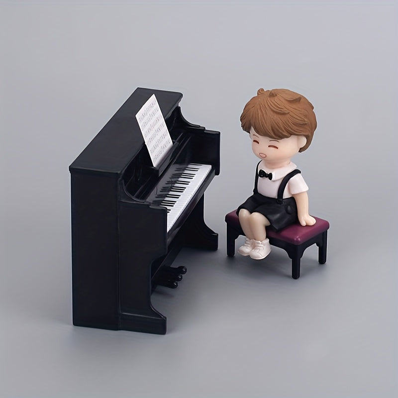 Mini Piano Playset Dollhouse Furniture Toy