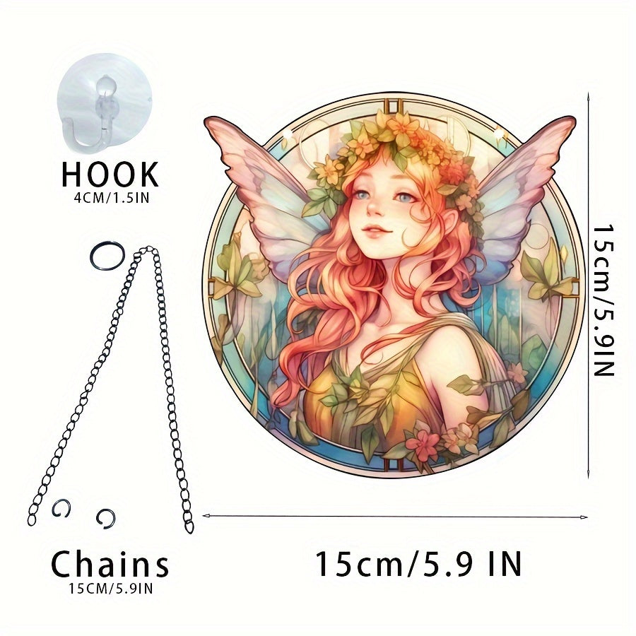 Acrylic Alien Fairy Girl Window Wall Decoration
