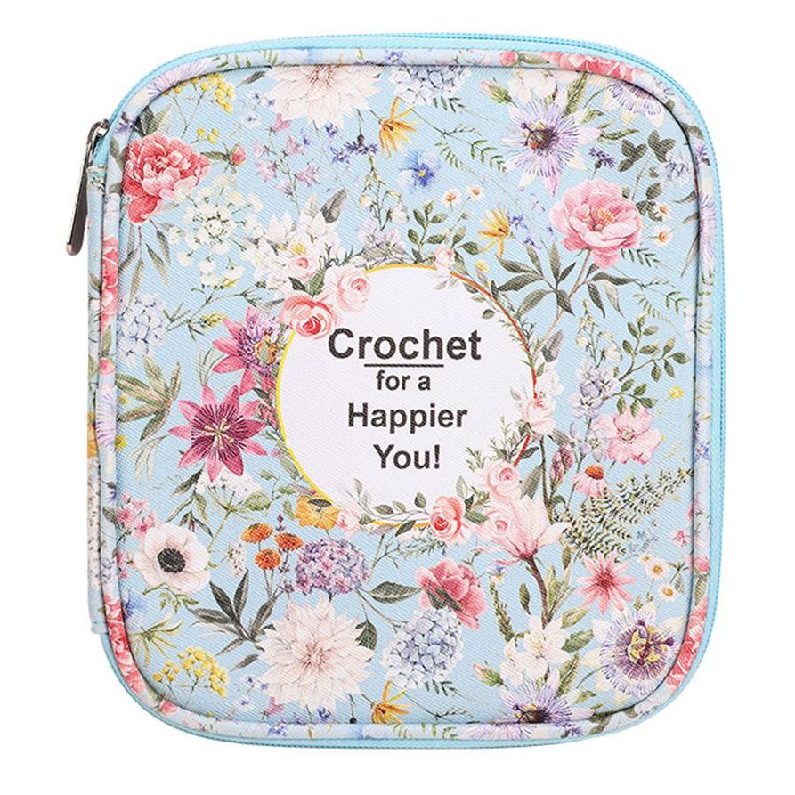 Knitting Needle Case Portable Crochet Needle Case Travel Organizer Storage Bag