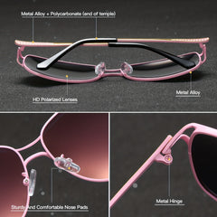 RoyalHot Polarized Butterfly Frame Sunglasses