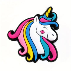 25pcs Unicorn Shoe Charms for Clogs Sandals PVC Shoe Decorations