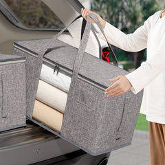Quilts Storage Bag Large Capacity Container Bag with Handles & Window