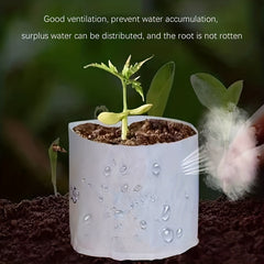 Thickened Non-woven Fabric Grow Bags with Handles for Vegetable Sapling Growing