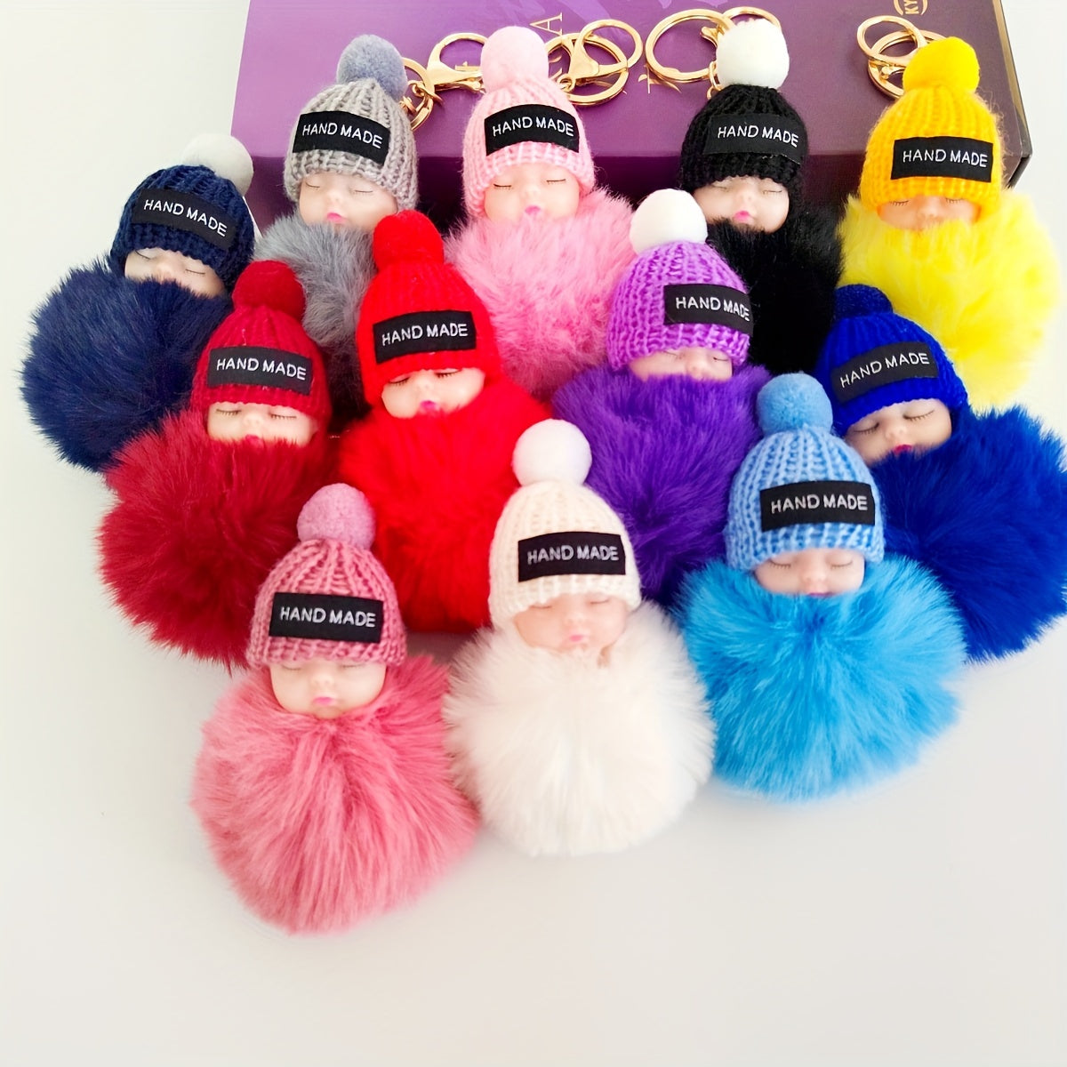Sleeping Doll Keychain Plush Decoration