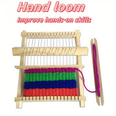 DIY Wooden Fabric Machine Technology Small Material Wood Textile Machine
