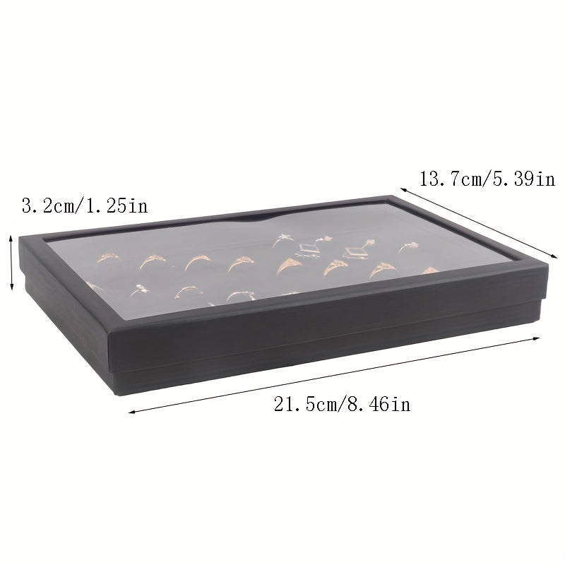 36 Holes Jewelry Box Transparent Earrings & Ring Storage