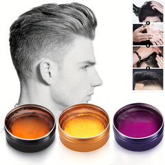 Colorful Men's Styling Wax Long-Lasting Hair Gel