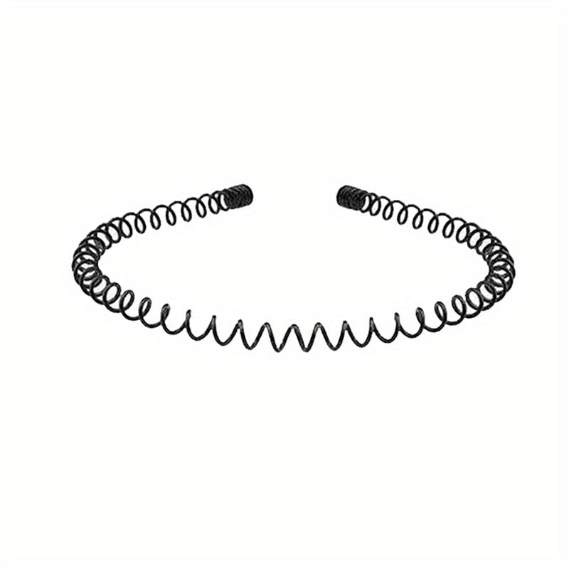 5pcs Elastic Wavy Spring Wave Hair Band Metal Hair Hoop Sport Hair Band