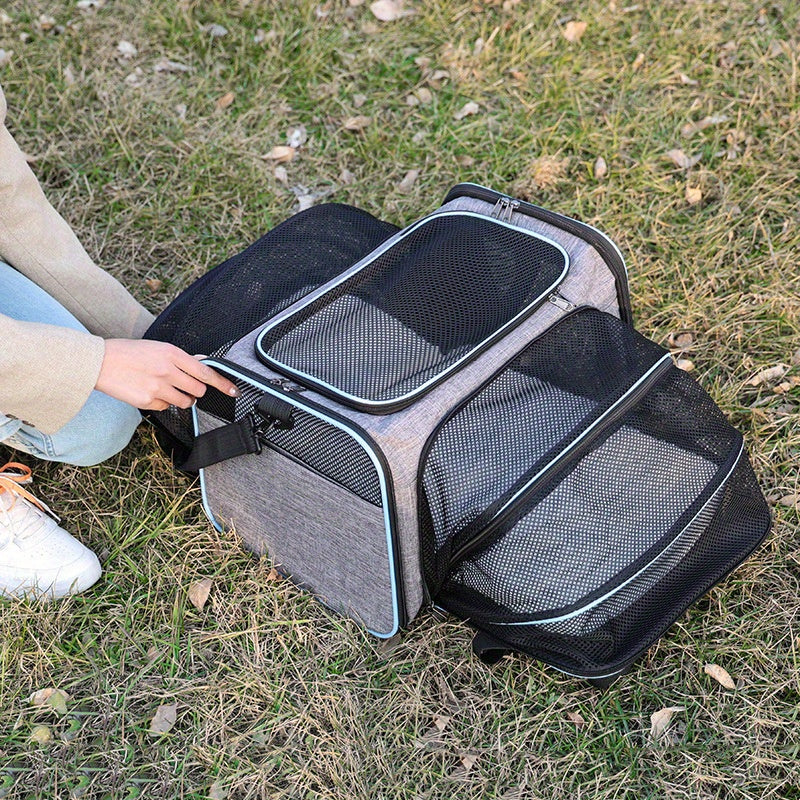 Foldable Soft Sided Pet Carrier for Cats and Dogs