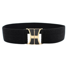 Women's Wide Elastic Decorative Belt for Dress Skirt Coat
