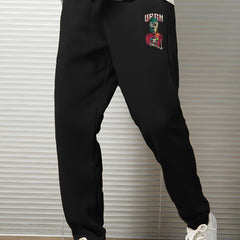 Men's Graphic Print Jogger Pants Stylish Sweatpants