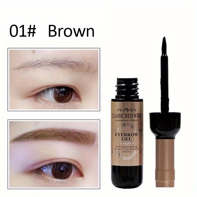 Red Wine Bottle Eyebrow Tattoo Gel Waterproof Pomade