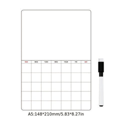 A5 Magnetic Schedule Message Board Weekly Dry Erase Refrigerator Sticker