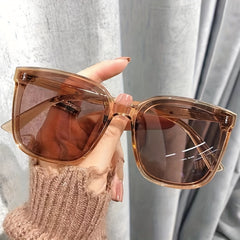 Square Sunglasses Men Women Mirror Lens Anti Glare UV400
