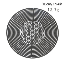 Metal Flower Life Wind Spinner Hanging Chakra Meditation Garden Decor