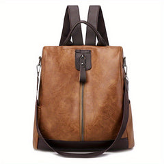 Vintage Zipper Backpack Classic Rucksack Women's Travel Bag