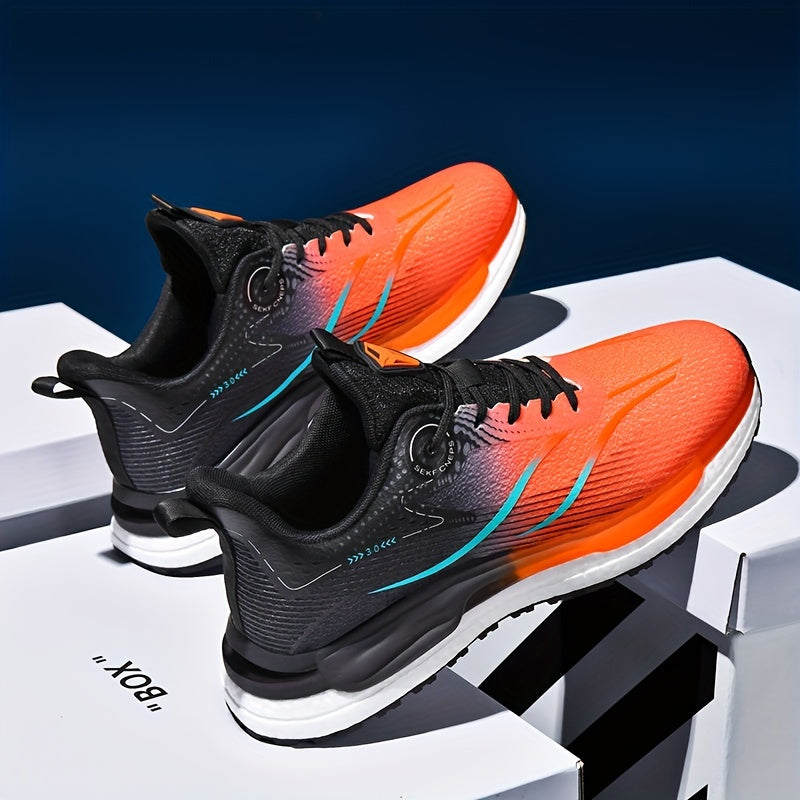 Ombre Shock Absorption Running Shoes Non Slip Lace Up Sneakers