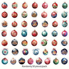 YIIMANNER 50 Pack Cartoon Christmas Graffiti Stickers Vinyl