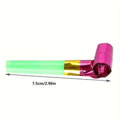 10pcs Plastic Whistles - Birthday Party Cheering Props