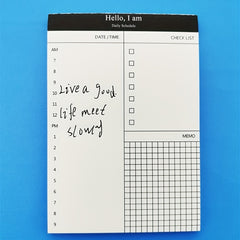 50pcs Tearable Notepad Trip Planner Memo Pad Set