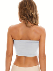  Seamless Non Padded Sporty Bandeau Bra