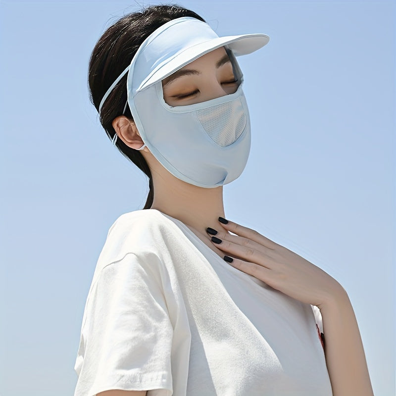 Sun Proof Visor Mask Hat Summer UV Protection Ice Mask Sun Hats For Women