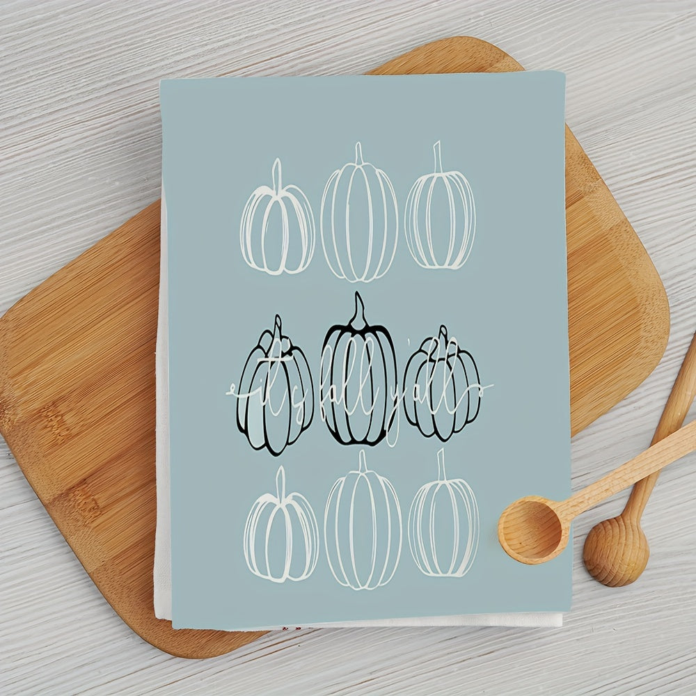 Thanksgiving Fall Pattern Dish Towels Soft Absorbent Fingertip Towel
