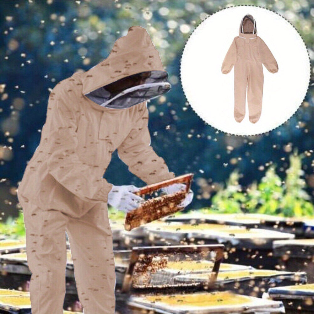 Beekeeping Suit Full Body Protection with Fencing Veil