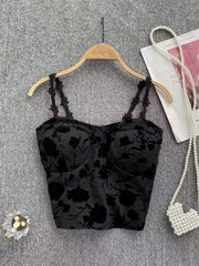 Floral Print Camisole Underwear Top for Teens 13-18 Years