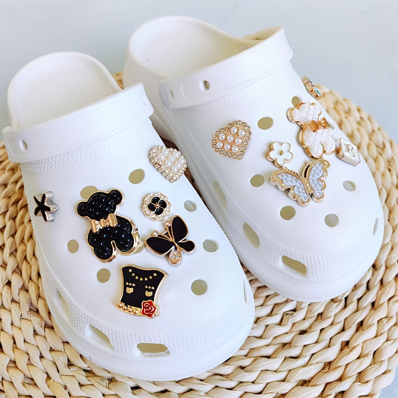 Shoe Decoration Set - DIY Shoe Decoration Kit with Bear Butterfly Chain