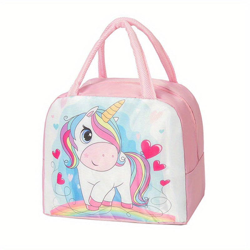 Cartoon Bento Bag Portable Lunch Bag Thermal Insulation Lunch Box Bag