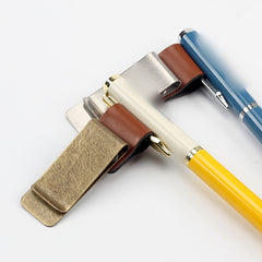 Stainless Steel Pen Clip for Retro Style Desk