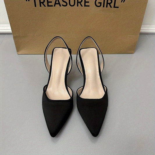 Women's Slingback Stiletto Heels Ankle Strap Sandals Dress Shoes