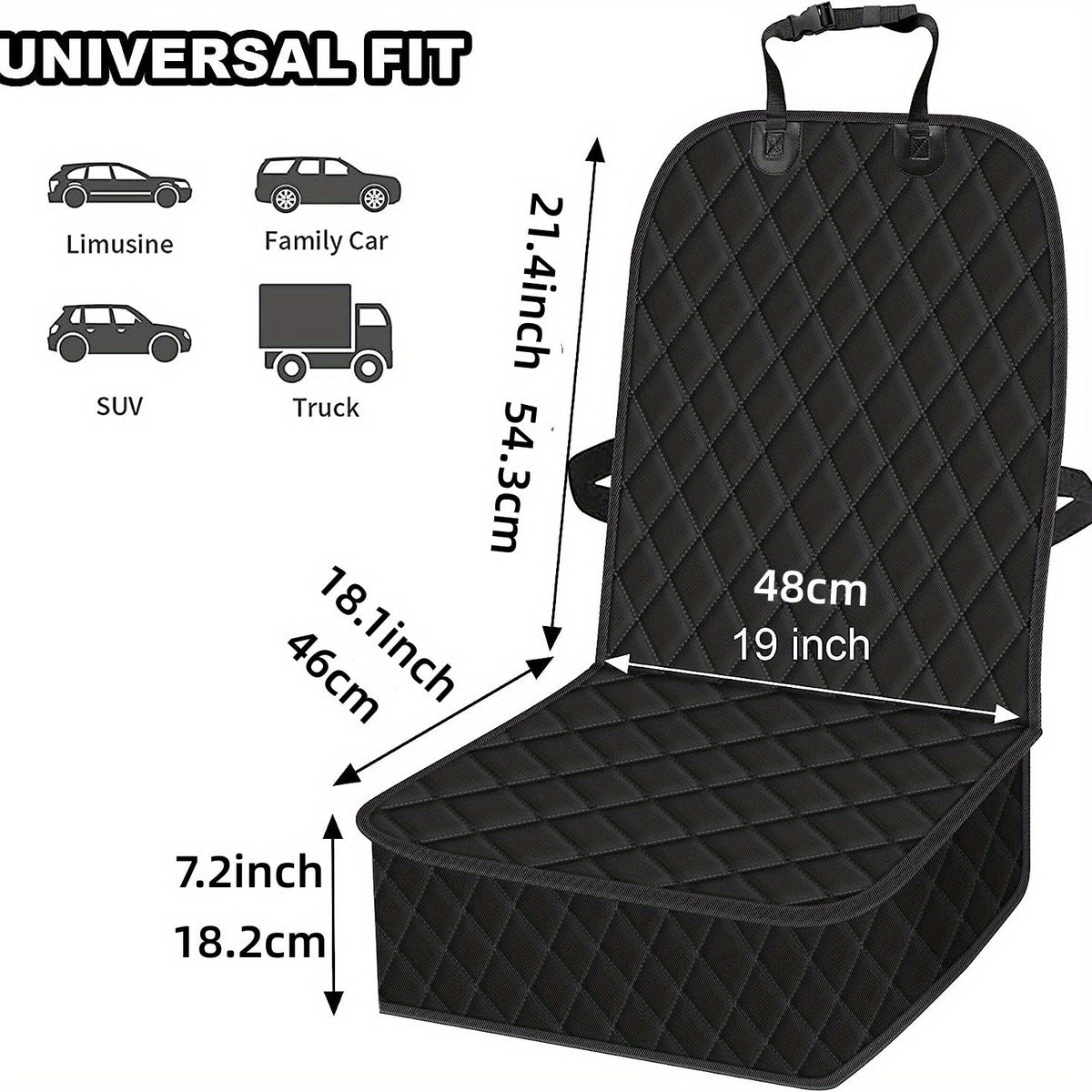 GM Car Front Seat Cover Waterproof Anti Slip Anti Wear Dog Seat Cover