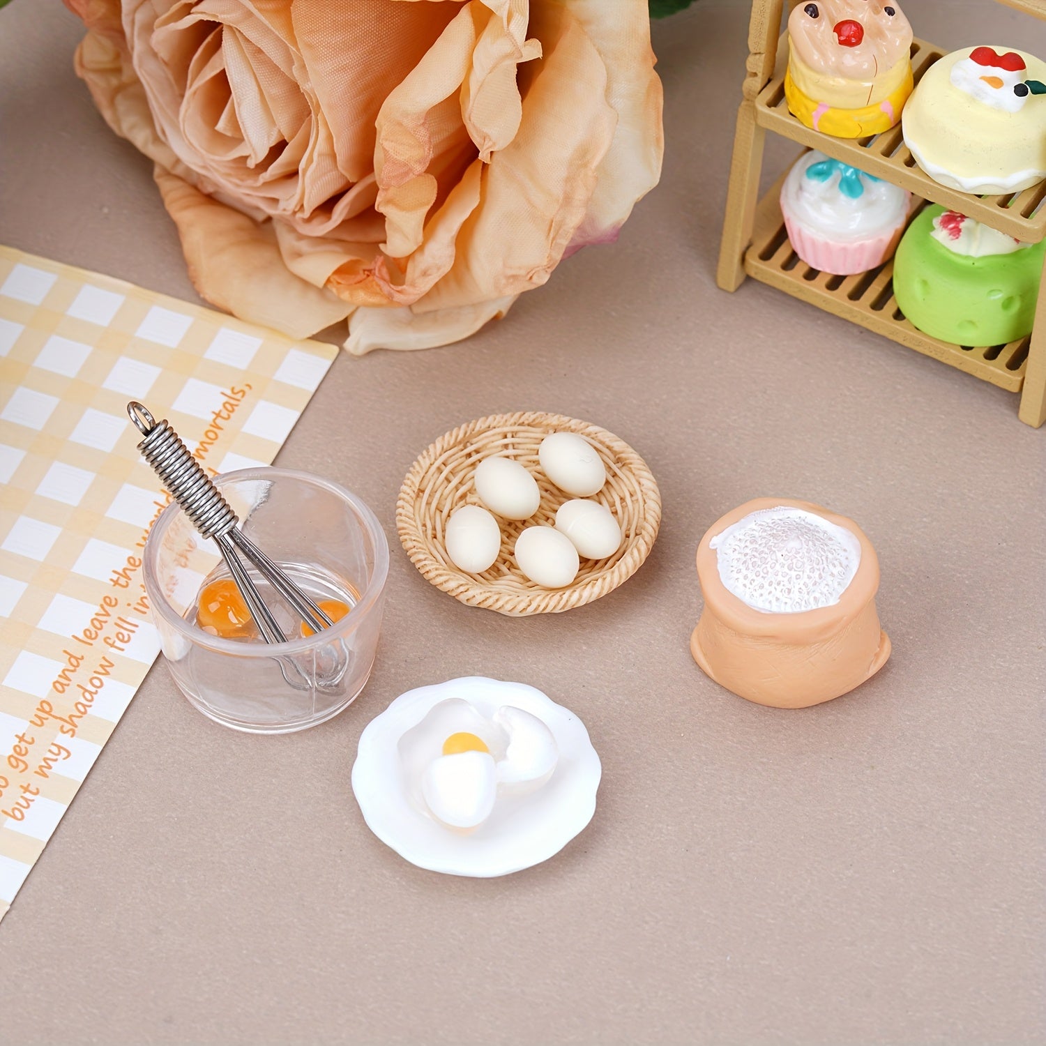 Baking Props Set for DIY Dollhouse Decoration Projects