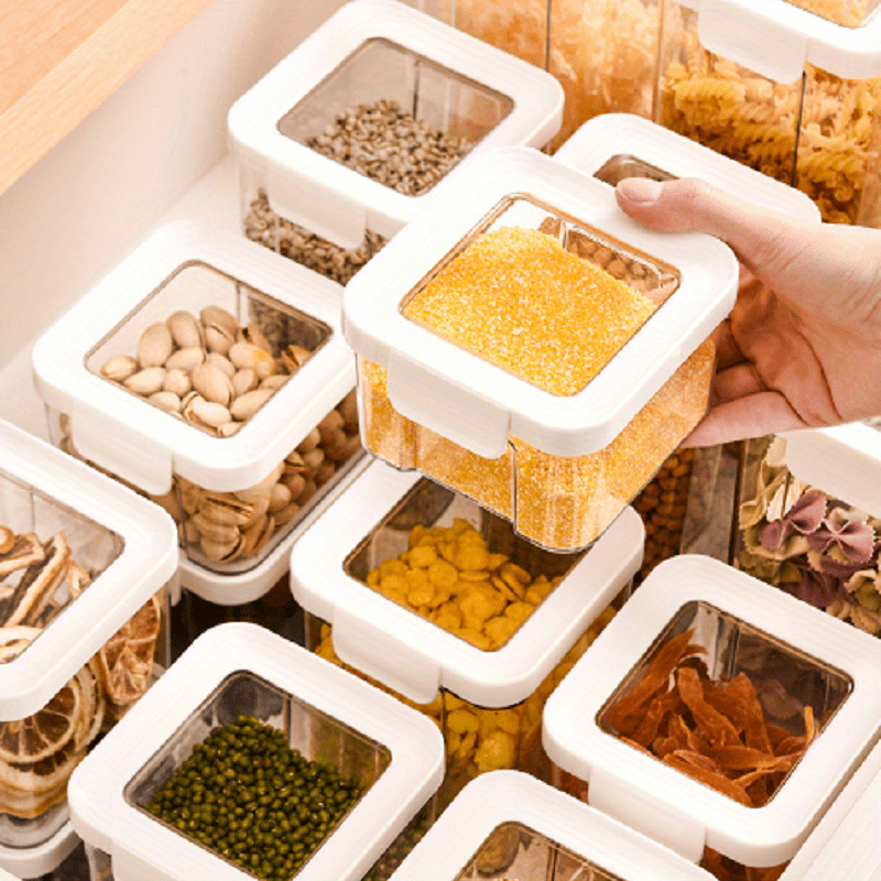 Food Organizer Kitchen Pantry Storage Jars with Lids Biscuit Tea Canister