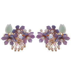 Vintage Flower Hair Clip with Tassel