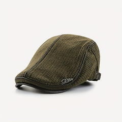 Knitted Newsboy Caps For Men Beret Hat Cabbie Golf Cap