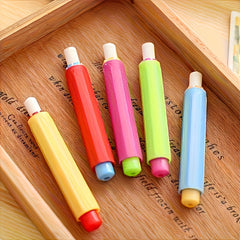 3pc Easy-Grip Chalk Clip, Non-Dirty Cover, Durable, Wear-Resistant, Mixed Colors