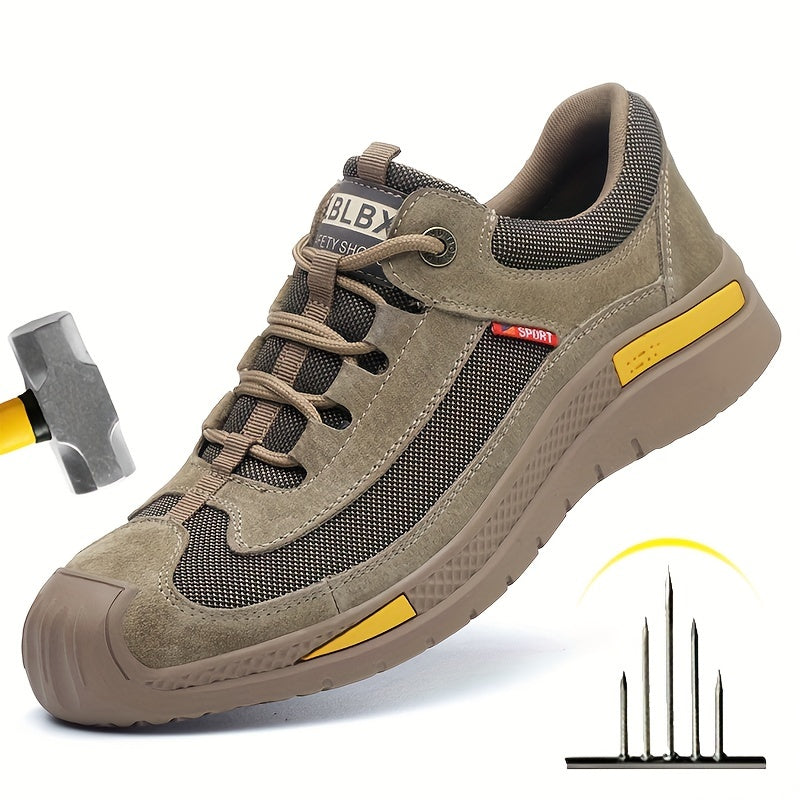 Men's Steel Toe Anti-Smashing Work Safety Shoes